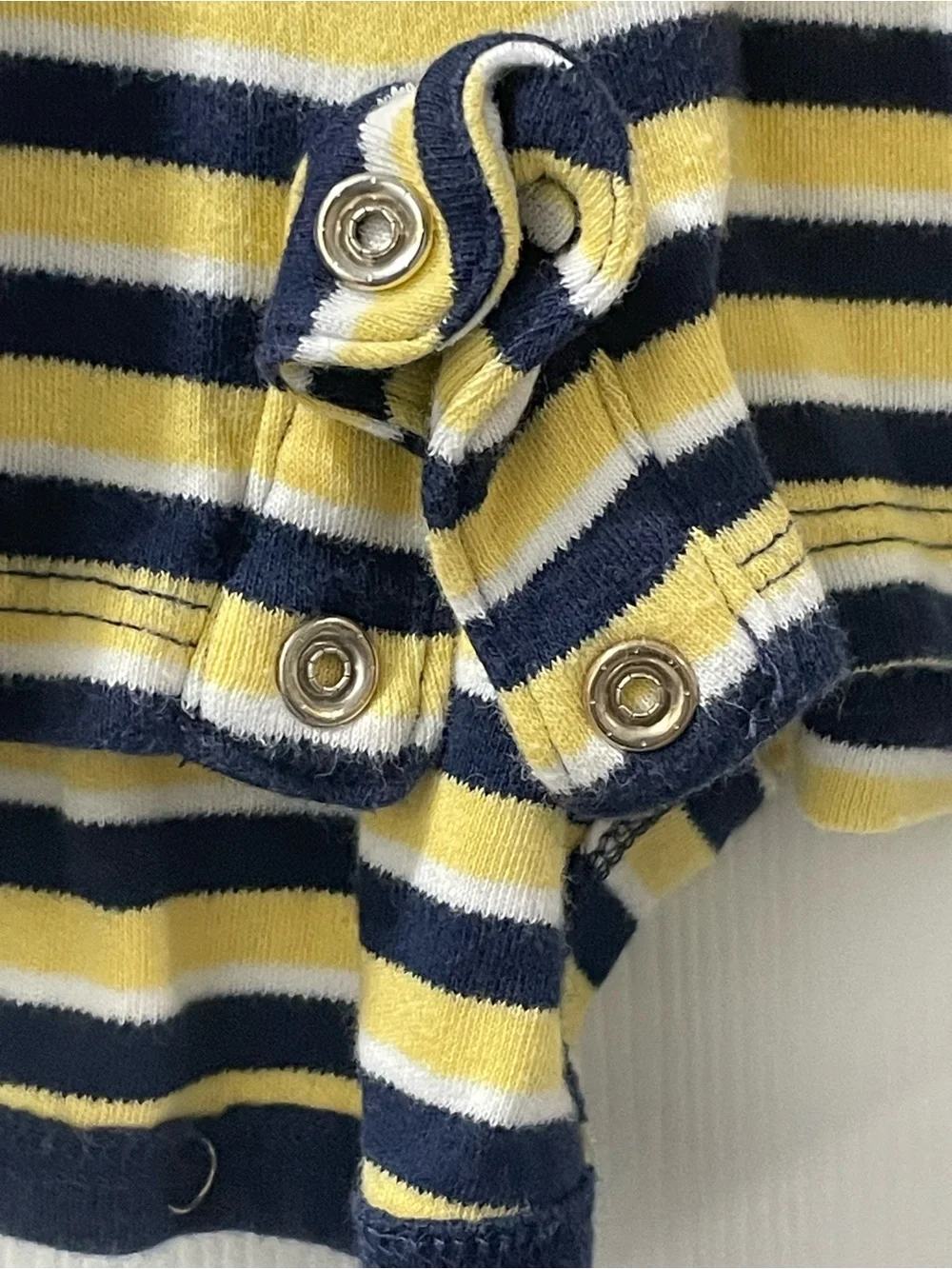 Ralph Lauren Yellow & Navy Striped Polo Romper